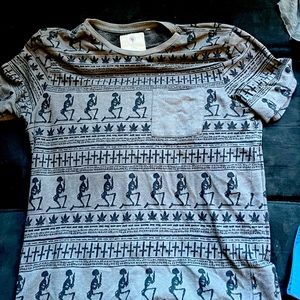 Two medium on the byas shirts. Good quality and definitely classics.